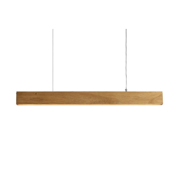 Viseča svetilka iz hrastovega lesa Custom Form Line Plus L