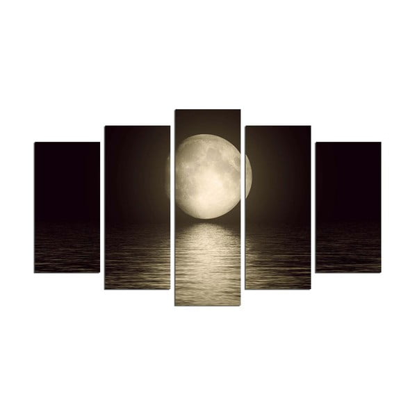 Večdelna stenska slika Moon Over The River