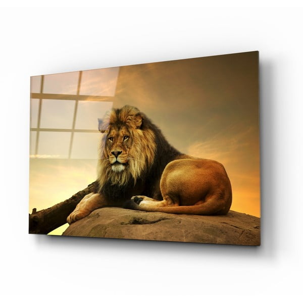 Steklena slika Insigne Lion, 110 x 70 cm