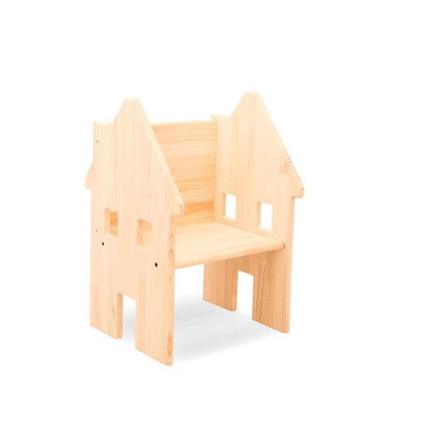 Otroški stol iz masivnega borovega lesa Little Nice Things HappyHouse
