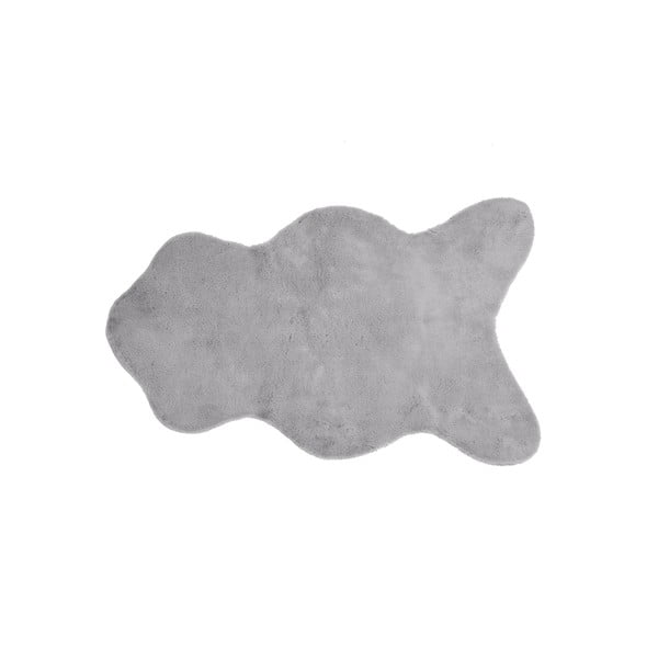 Siva preproga iz umetnega krzna Tiseco Home Studio Rabbit, 60 x 90 cm