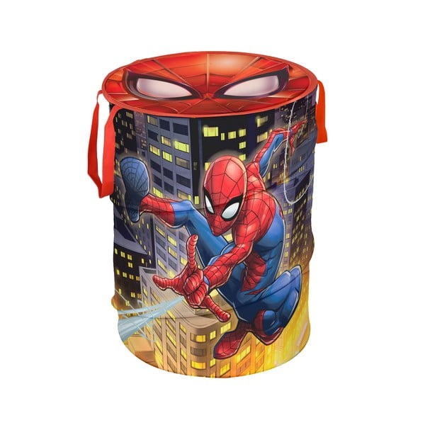 Košara za shranjevanje s pokrovom Domopak Spiderman, višina 50 cm