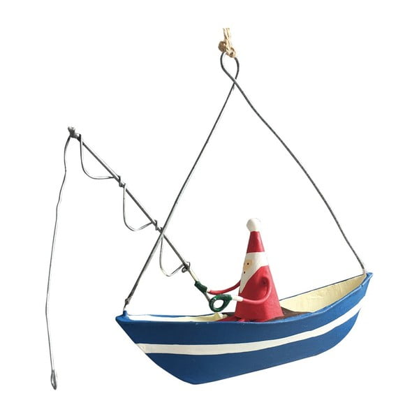 Božični viseči okrasek G-Bork Santa Fishing