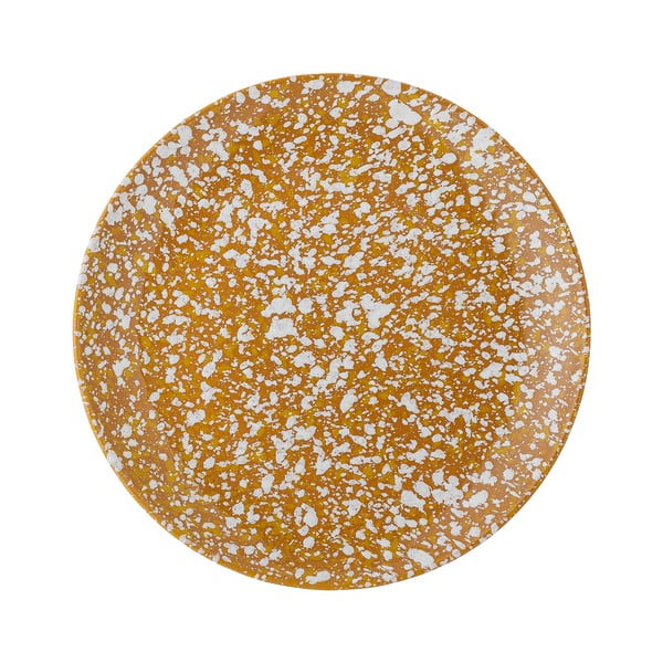 Oranžno-bel lončen krožnik Bloomingville Carmel, ø 21 cm