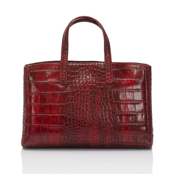 Rdeča usnjena torbica Lisa Minardi Magnata