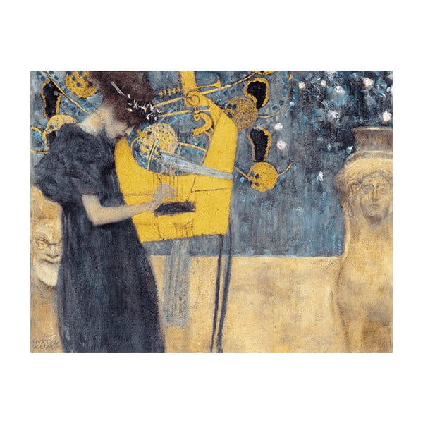 Reprodukcija slike Gustav Klimt - Music, 70 x 55 cm