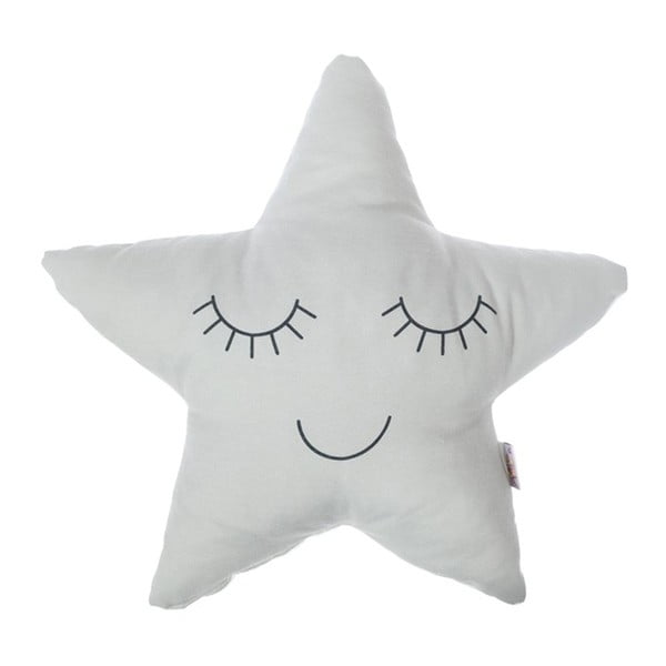 Svetlo siva otroška okrasna blazina Mike & Co. NEW YORK Toy Star Pillow 35 x 35 cm