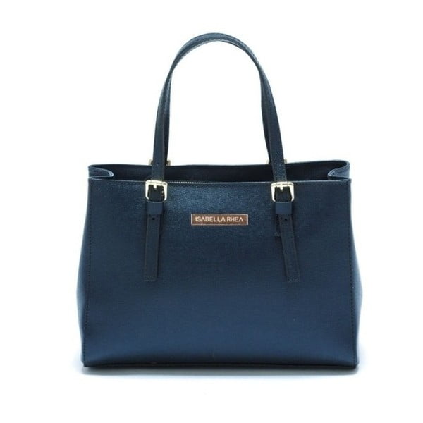 Modra usnjena torbica Isabella Rhea Classic