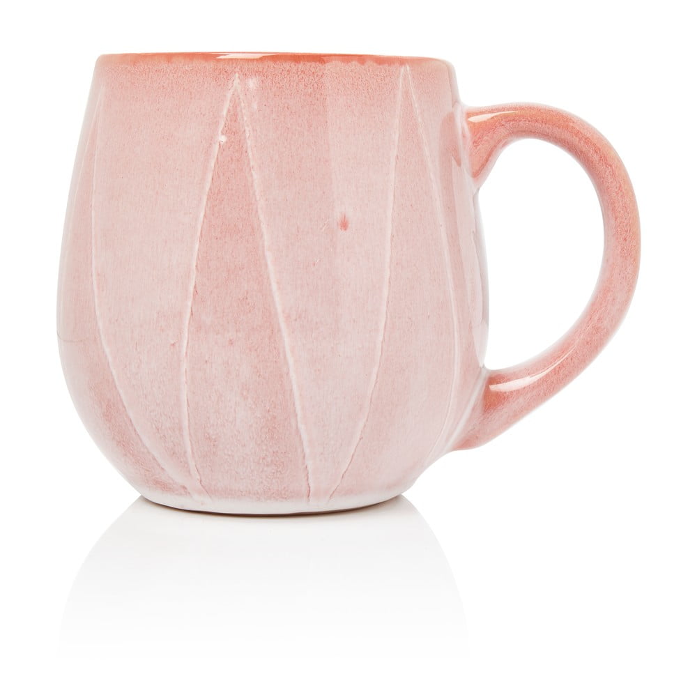 Rožnata keramična skodelica Sabichi