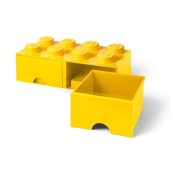 Rumena škatla za shranjevanje z 2 predaloma LEGO®