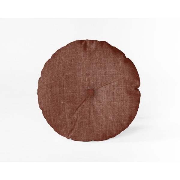 Vinsko rdeč okrasni vzglavnik Really Nice Things Cojin Redondo Burgundija, ⌀ 45 cm