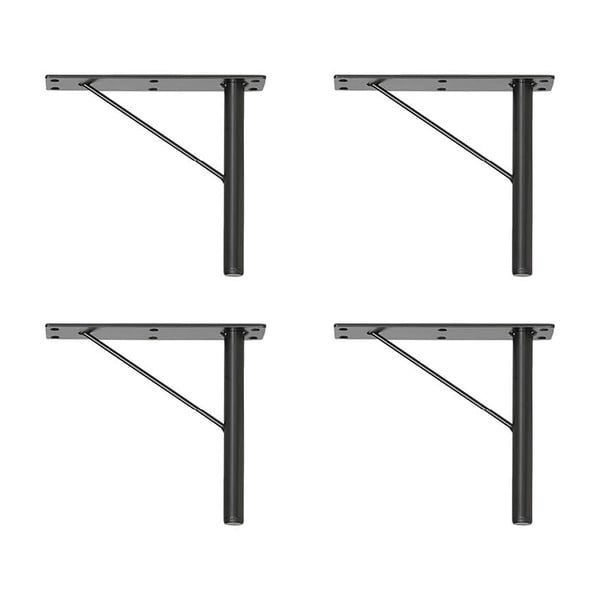 Črne kovinske noge za omare v kompletu 4 kosov Mistral & Edge by Hammel - Hammel Furniture