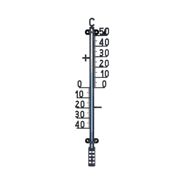 Črn stenski termometer Esschert Design