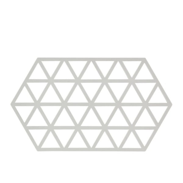 Svetlo siva silikonska podloga za vroče lonce Zone Triangles