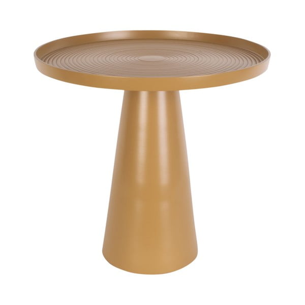 Gorčično rumena kovinska mizica Leitmotiv Force, višina 37,5 cm
