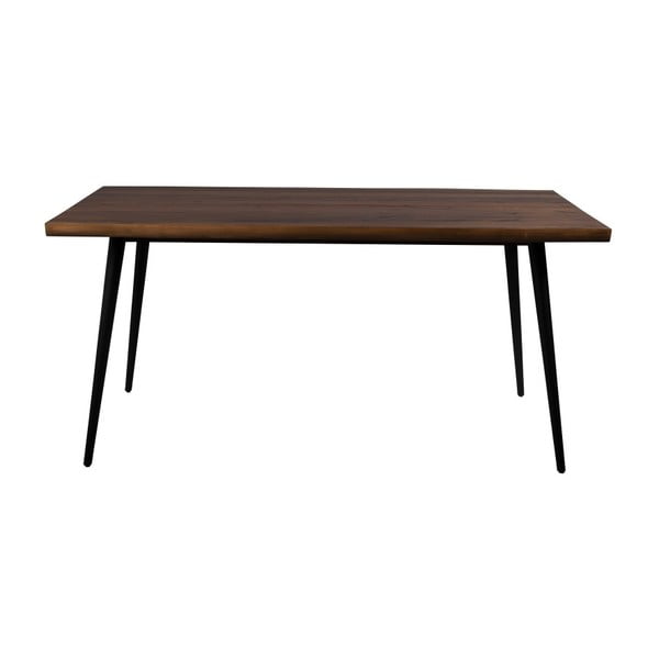 Jedilna miza s črnimi jeklenimi nogami Dutchbone Alagon Land, 160 x 90 cm