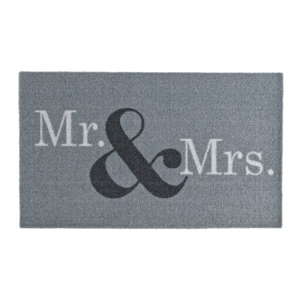 Siv predpražnik Zala Living Design Mr. & Mrs., 50 x 70 cm