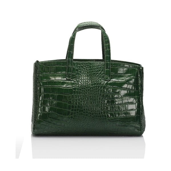 Zelena usnjena torbica Lisa Minardi Magnata
