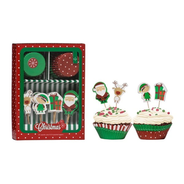 Komplet za okraševanje božičnih keksov Premier Housewares Christmas Cupcake