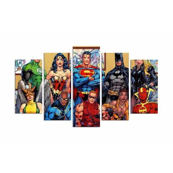 5-delna slika Super Heroes
