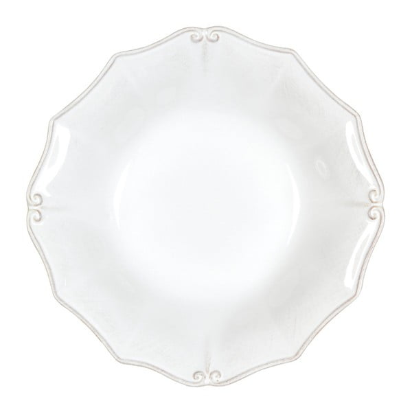 Bel keramičen krožnik za juho Casafina Vintage Port Barroco, ⌀ 24 cm