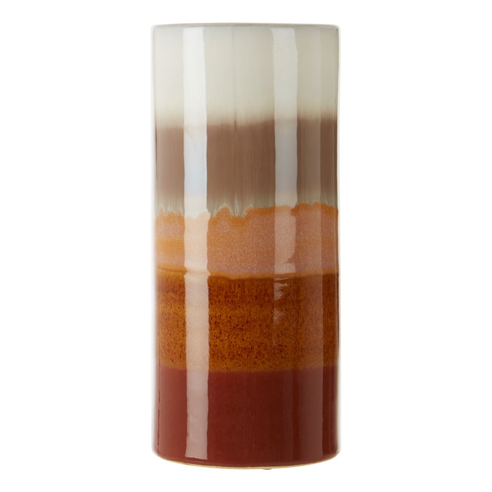 Bež-rjava keramična vaza Premier Housewares Sorrell, višina 30 cm