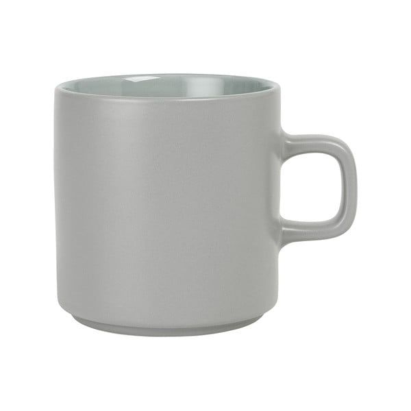 Siva keramična skodelica za čaj Blomus Pilar, 250 ml