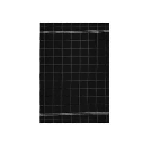 Črna bombažna kuhinjska krpa Södahl Geometric, 50 x 70 cm