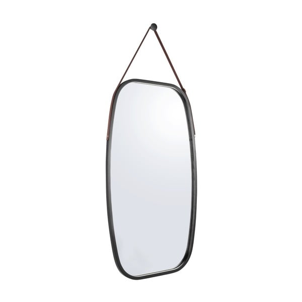 Stensko ogledalo v črnem okvirju PT LIVING Idylic, dolžina 74 cm