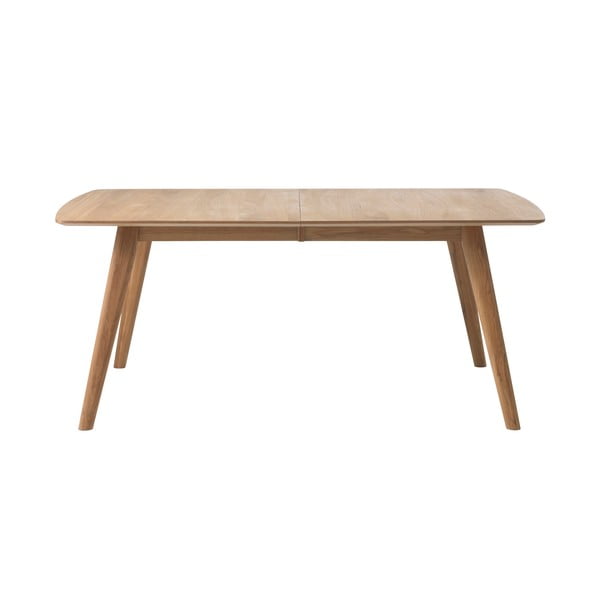 Raztegljiva jedilna miza iz hrastovega lesa Unique Furniture Rho, 180 x 100 cm