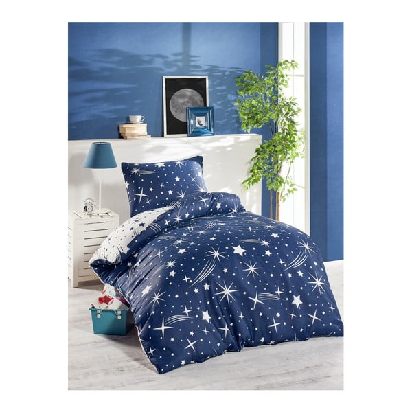 Modra posteljnina Jussno Night Sky, 140 x 200 cm