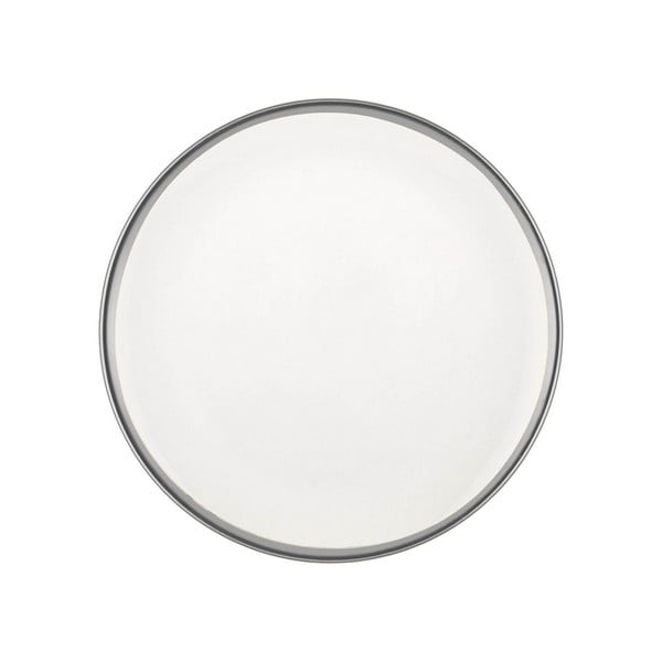Komplet 6 beliih porcelanastih desertnih krožnikov Mia Halos Silver, ⌀ 19 cm