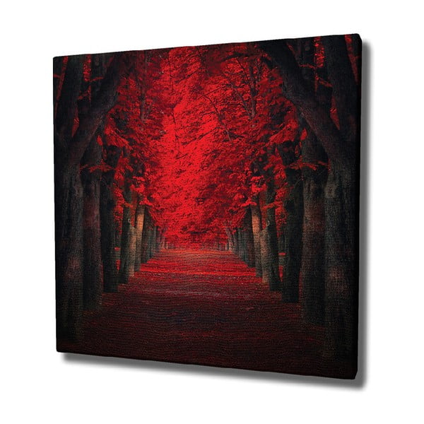 Stenska slika na platnu Red Trees, 45 x 45 cm