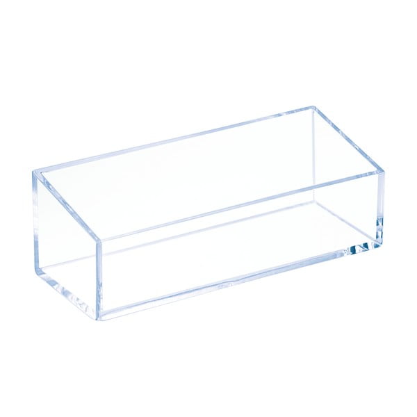 Prozorna zložljiva škatla iDesign Clarity, 15 x 6 cm
