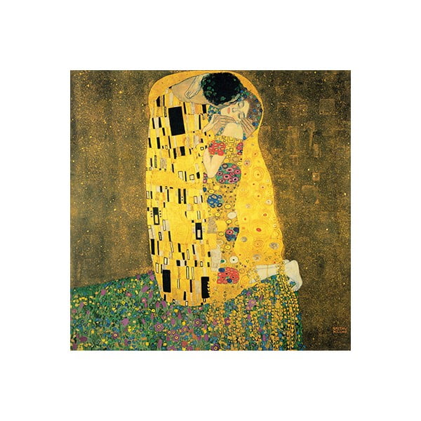Reprodukcija slike Gustav Klimt - The Kiss, 60 x 60 cm
