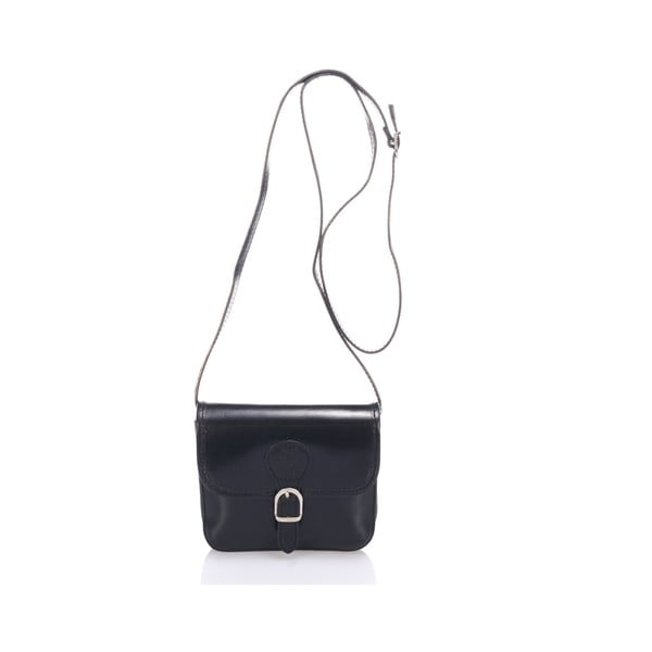 Črna usnjena torbica Lisa Minardi Laura