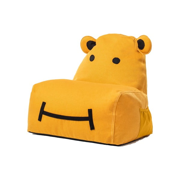 Gorčično rumena otroška sedalna vreča The Brooklyn Kids Hippo