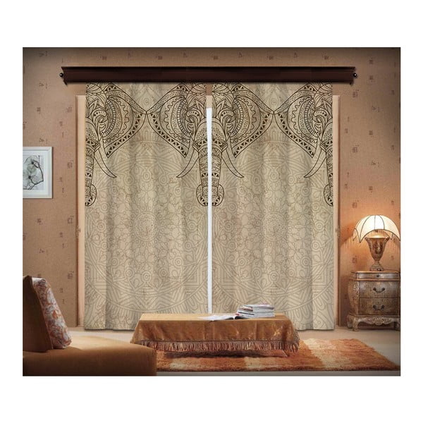 Komplet 2 zaves Curtain Lasta, 140 x 260 cm