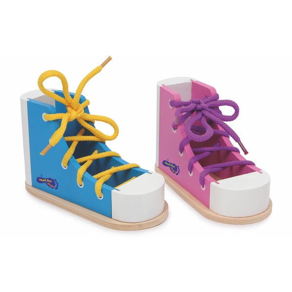Komplet 2 čevljev z vezalkami za učenje Legler Coloured