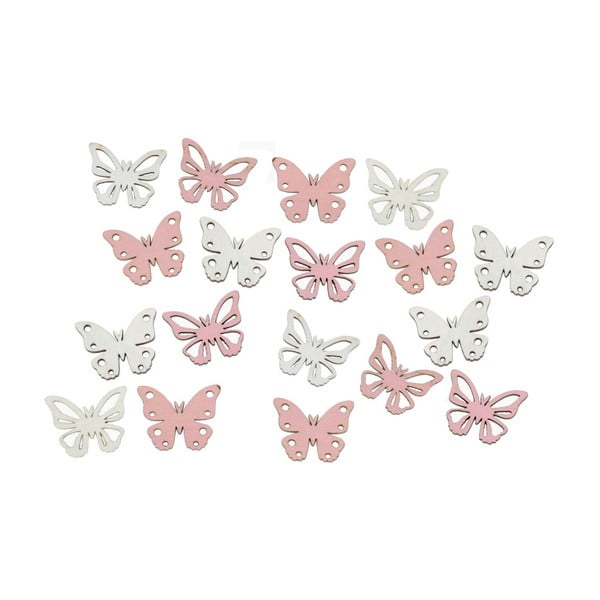 Komplet 18 okraskov v obliki metuljev Ego Dekor Fly
