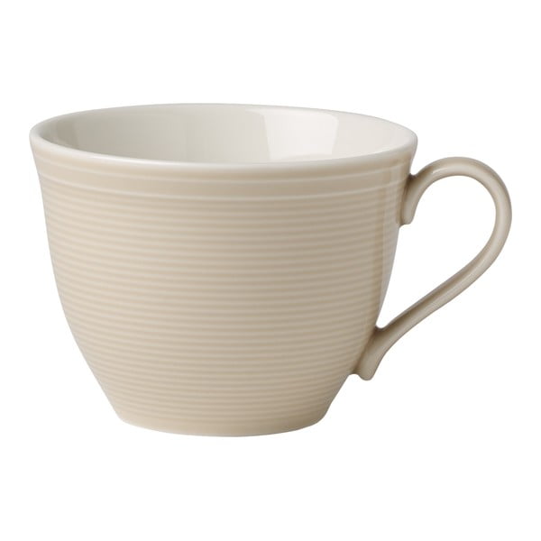 Bela in bež porcelanasta skodelica za kavo Villeroy & Boch Like Color Loop, 250 ml