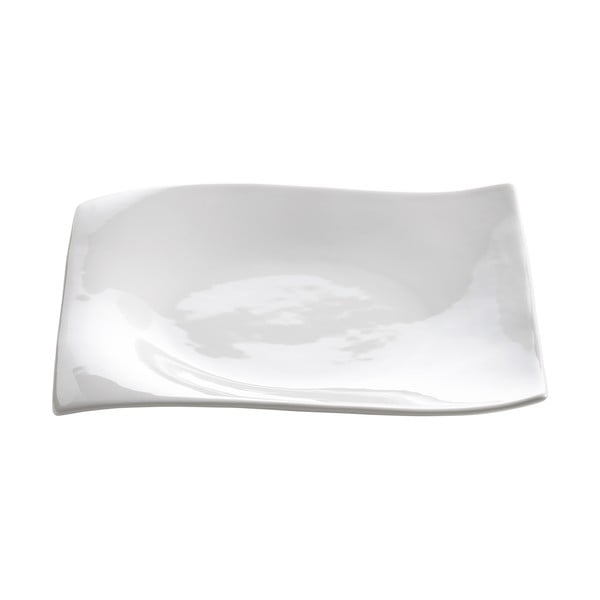 Bel porcelanast desertni krožnik Maxwell & Williams Motion, 20 x 20 cm