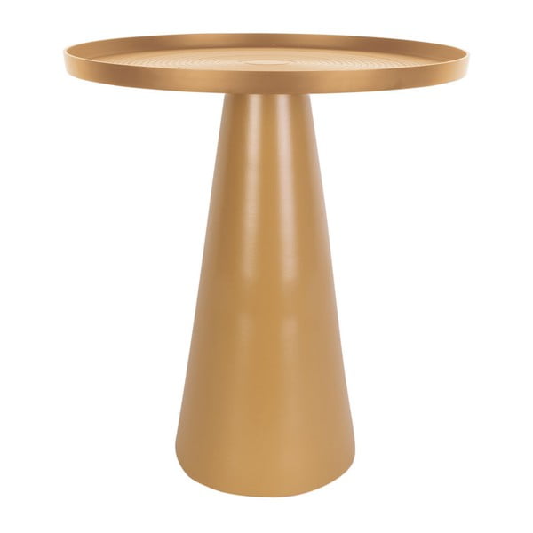 Gorčično rumena kovinska mizica Leitmotiv Force, višina 48,5 cm