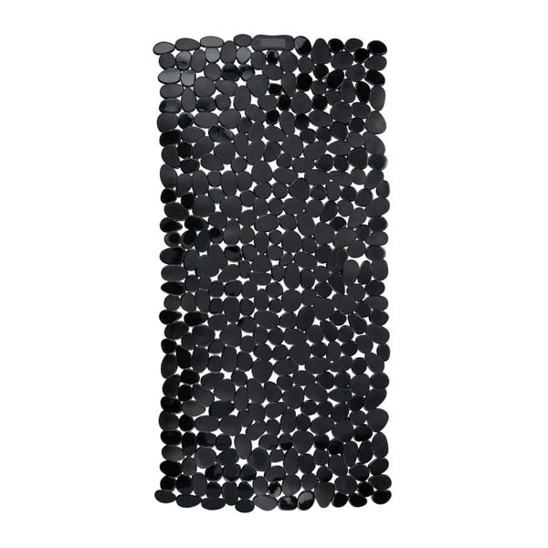 Črna protizdrsna kopalniška podloga Wenko Paradise, 71 x 36 cm