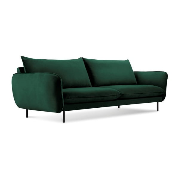 Zelen žameten kavč Cosmopolitan Design Vienna, 230 cm