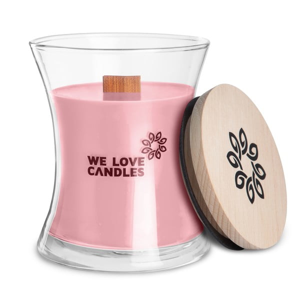 Sveča iz sojinega voska We Love Candles Basket of Tulips, čas gorenja 64 ur