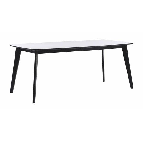 Črno-bela jedilna miza Rowico Griffin, 190 x 90 cm