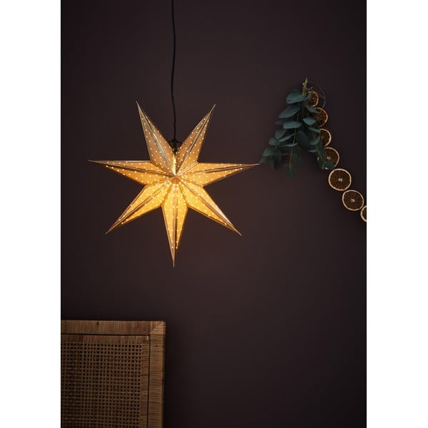 Zlata božična viseča dekoracija Markslöjd Glitter, dolžina 45 cm