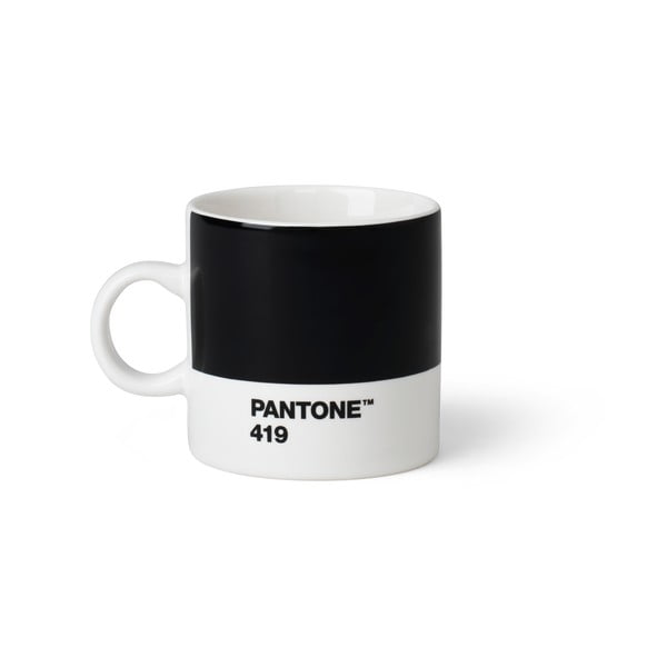 Črna skodelica za espresso Pantone, 120 ml