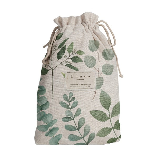 Potovalna torba s primesjo lanu Linen Couture Eucaliptus, dolžina 44 cm